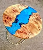 Resin & Teak Stool for Bar