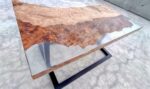 Crystal Clear Resin Office Desk