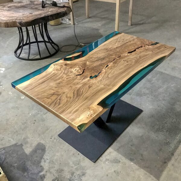 Wooden Dining Table - Epoxy Resin