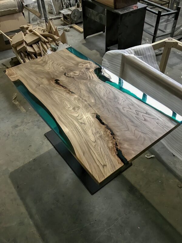 Wooden Dining Table - Epoxy Resin