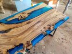 Resin Live Edge 6 Seater Dining Table