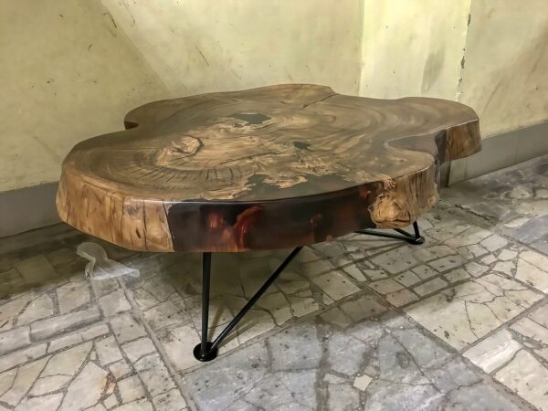 Live Edge Teak Centre Table