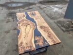 Luxury 6 Seater Dining Table - Epoxy Resin & Wood