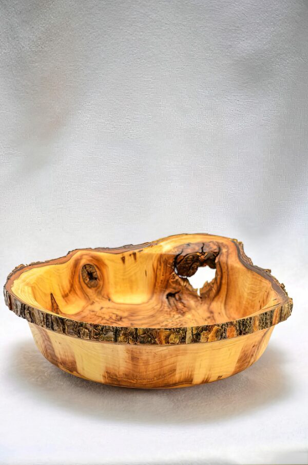 Live Edge Teak Wooden Bowl