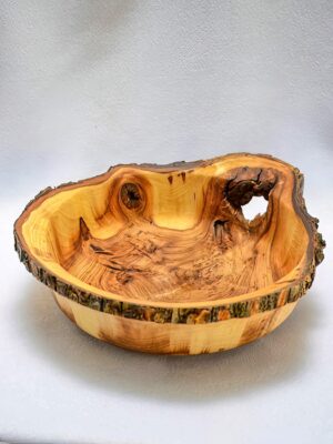 Live Edge Teak Wooden Bowl