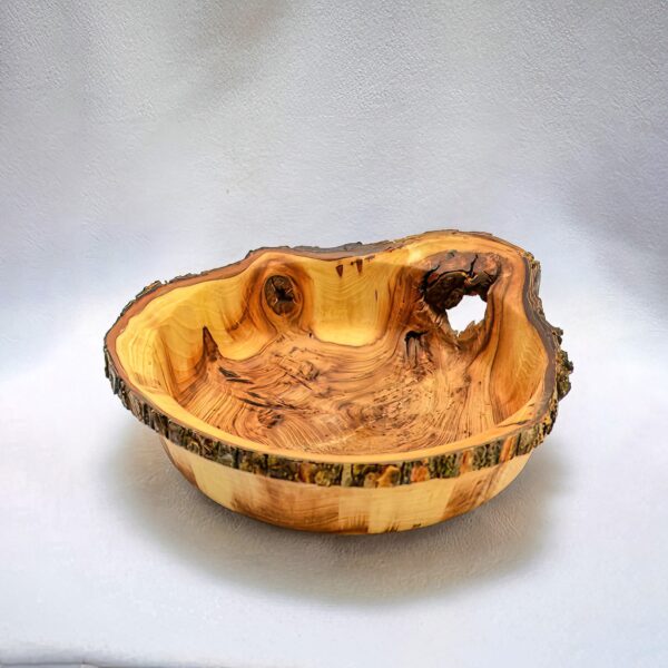 Live Edge Teak Wooden Bowl