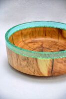 Resin & Teak Wood Round Bowl