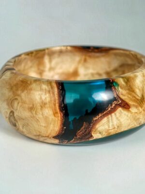 Resin & Teak Wood Bowl