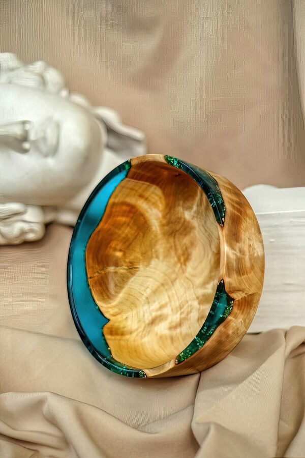 Trendy Resin & Teak Bowl