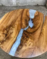 Living Room Coffee Table - Epoxy Resin & Wood