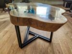 Coffee Table (Live Edge) - Epoxy Resin and Wood