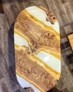 Oval Shaped Dining Table - Epoxy Resin