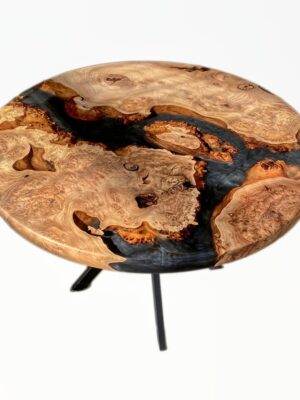 Modern Circular Resin Center Table