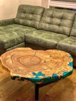 Live Edge Resin Coffee Table