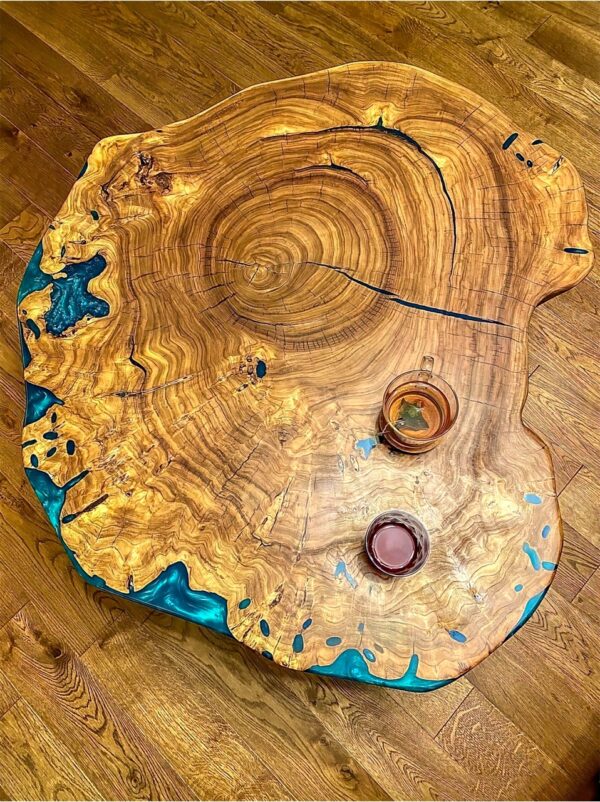 Live Edge Resin Coffee Table