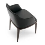 Black Fabric Dining Chair - MidnightClassic