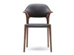 Curved Armrest Dining Chair - ShadowCraft