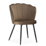 Brown Fabric Dining Chair - ChromaBlend