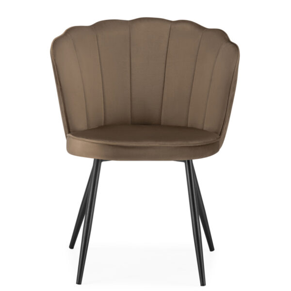 Brown Fabric Dining Chair - ChromaBlend