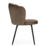 Brown Fabric Dining Chair - ChromaBlend