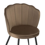 Brown Fabric Dining Chair - ChromaBlend