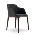 Black Fabric Dining Chair - MidnightClassic