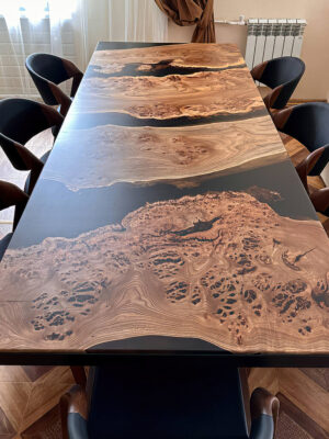 Dining Table Set For 8 - Epoxy Resin