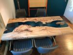 Extendable Dining Room Table - Epoxy Resin