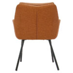 Orange Upholstered Dining Chair - UrbanoSeat