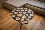 Modern Round Coffee Table - Epoxy Resin