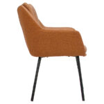 Orange Upholstered Dining Chair - UrbanoSeat