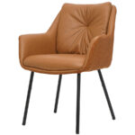 Orange Upholstered Dining Chair - UrbanoSeat