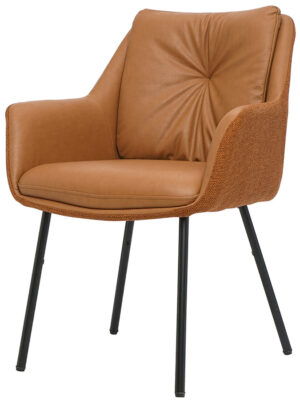 Orange Upholstered Dining Chair - UrbanoSeat