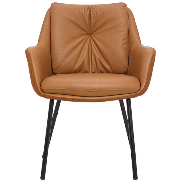 Orange Upholstered Dining Chair - UrbanoSeat