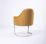 Luxury Modern Dining Chair - CitrineChrome