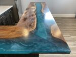 L-Shaped Kitchen Countertop - Epoxy Resin