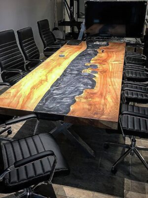 10 Seater Conference Table -Epoxy Resin