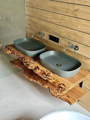 Live Edge Sink Countertop -Epoxy Resin