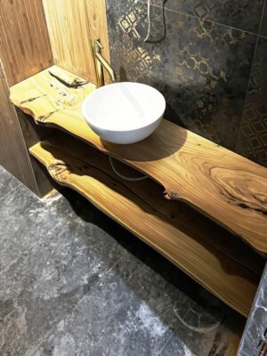 Luxury Wooden Sink Countertop - Epoxy Resin