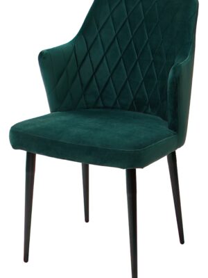 Emerald Velvet Dining Chair - EmeraldNoir